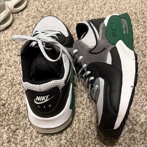 Nike Air Max in Black, Gray, and Green